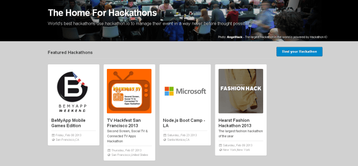 http://www.hackathon.io/ 